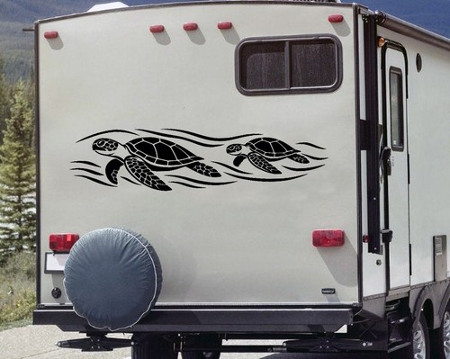 Sea turtles camper - turtles, jeep