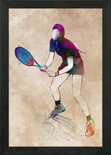 Tennis Framed Wall Art Poster