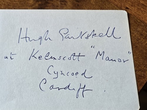 Hugh gaitskell autograph - hugh,