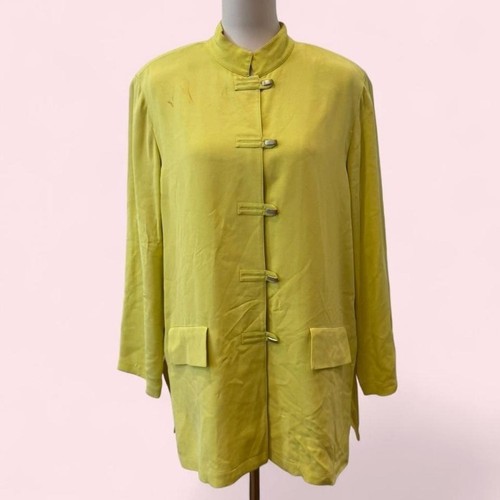 Vintage misha chartreuse - vintage, silk