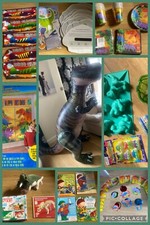 BIG Dinosaur Party bundle 5ft Inflatable T-rex Decorations Games Tableware Gifts