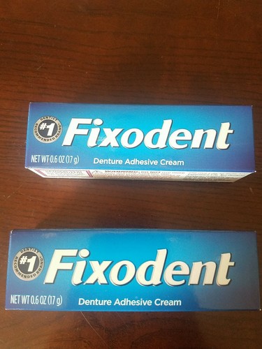 Fixodent denture adhesive - (2),