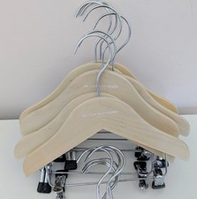 The Little White Company Wooden Baby Clothes Hangers Set of 12 VGC