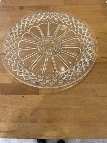 Vintage clear pressed glass - clear,