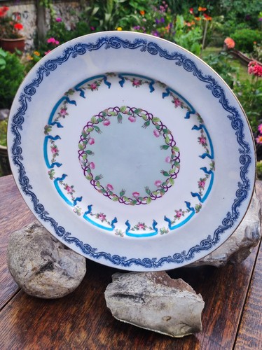 Antique hand painted french - painted,