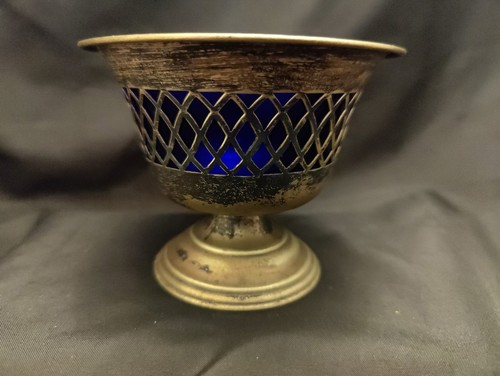 Cobalt blue glass metal - glass, &