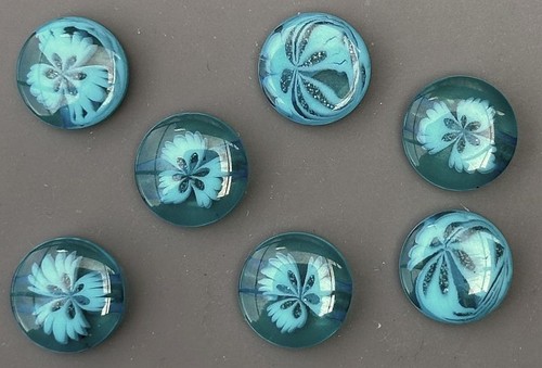 Turquoise and white - white, flower