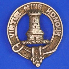 Small Vintage Scottish Clan Brooch  Badge - MacLean, 24mm  [33489]