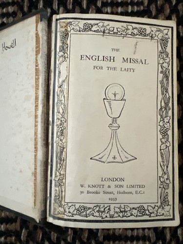 English missal for - for, laity