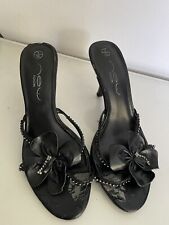 New Look Vintage Y2K Flower Strappy Kitten Heel Mules - UK Size 5