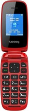 USHINING Red Flip Mobile Phone