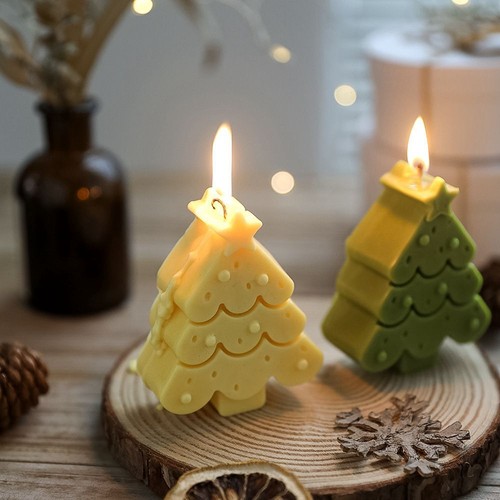 Christmas tree candle mold - christmas,