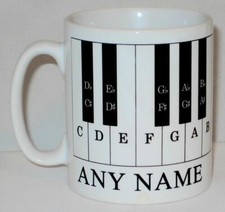 Piano Chart Mug PERSONALISED