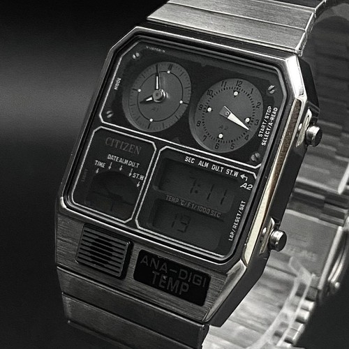 Citizen digital analog - digital-analog, black