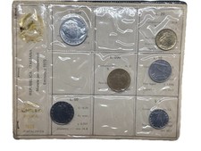 Italy Coin Set 1978 Full Set Repubblica Italiana Official Mint Pack Uncirculated