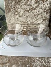 Triangular Chiller Glasses x 2, Base Can Be Removed To Fill With Ice Height 9cm