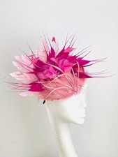 Cerise pink disc hat