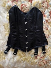 Rare Vintage Black Vollers Corset With Straps 22inch Euro 32cm Goth Steampunk