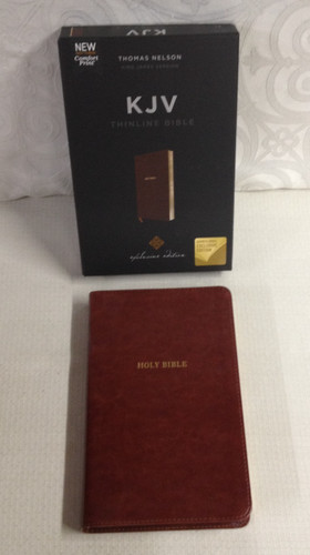 Kjv thinline bible - bible, red
