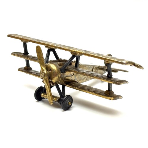 Vintage brass triplane - vintage,