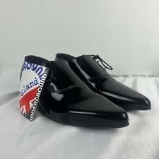 Underground England Wingtip Shoes Womens UK 5 EU 38 Black Leather Winklepicker