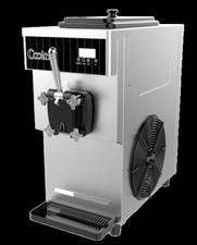 Commercial Deluxe Single Head Ice Cream Machine - Self Cleaning Standalone Unit