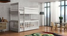 Children wooden pine bunk - children,