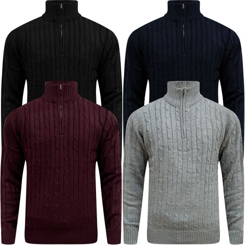 Mens cable knit - knit, half