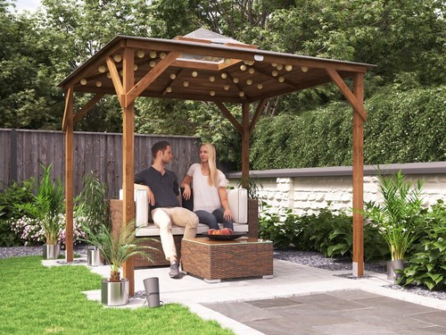 Wooden gazebo 2 5m - 2.5m, 2.5m