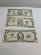 Lot of (3) Old USA $50/$100