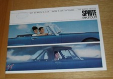 Austin Healey Sprite Mk4 Brochure 1968-1969 - Dealer Stamp