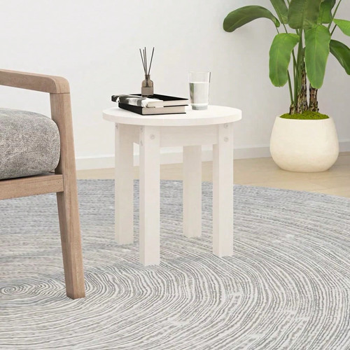 Solid wood round side - solid, table