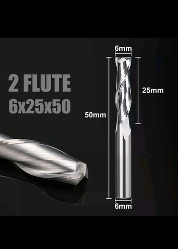 Solid carbide end - carbide, 6mm