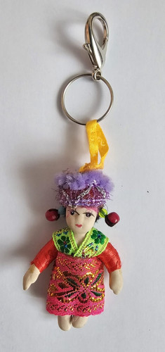 Worry doll keyring - worry,