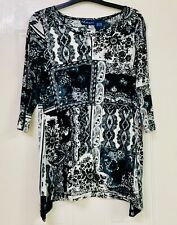 Artscapes ladies black/white tunic size S (10-12) new without tags