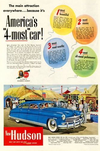 Classic hudson car poster - car,
