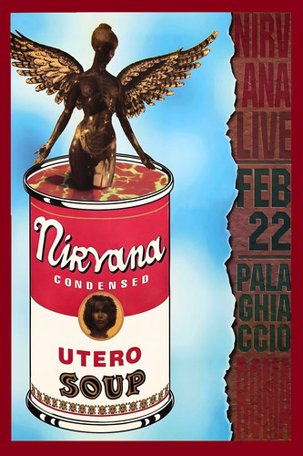 Nirvana concert poster - nirvana, wall
