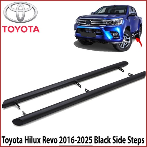 Matte black side step - black,