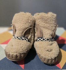 Donsje Beige Alpaca Baby Boots