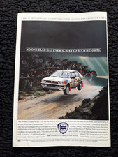 Lancia Delta World Rally Champion - Vintage Original Classic Car Magazine Advert