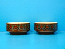1973 Vintage Hornsea Pottery BRONTE Pair of Soup Bowls 1972