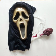Bleeding Halloween Horror Ghost Face Scream Mask with Blood Pump Movie Cosplay