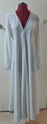 Zara oyster white long striped - oyster,