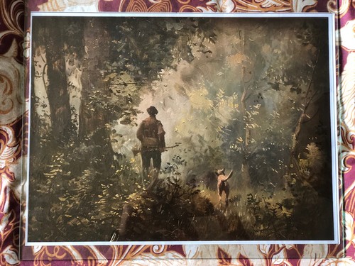 Print woodland hunting - of, a