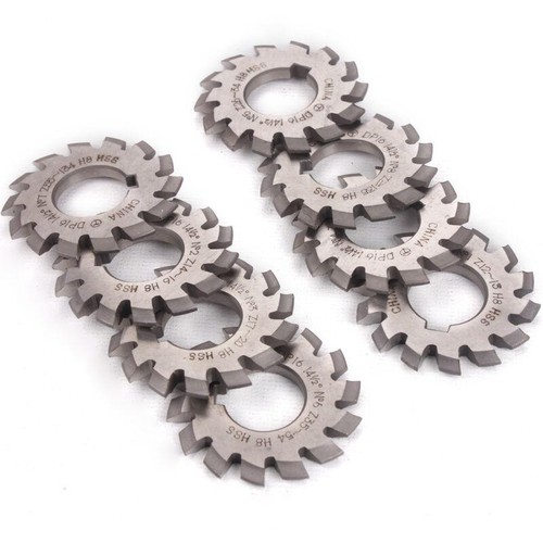 8pcs involute gear cutters dp8 - gear,