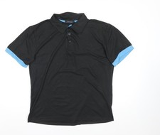 SIIMHWRSS Men's Black Polo