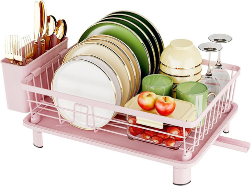 Dish drainer rack with - dish,