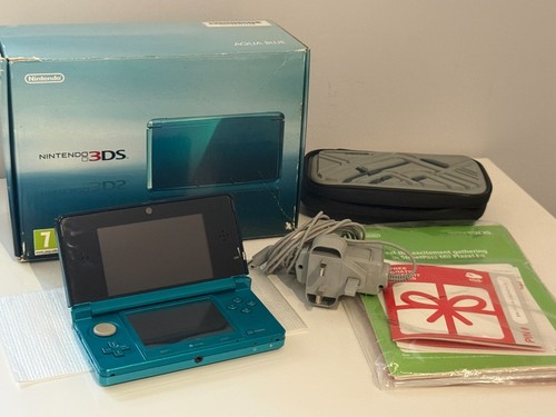 Nintendo 3ds aqua blue console - 3ds,