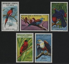SENEGAL 1960  BIRDS SET COMPLETE MNH