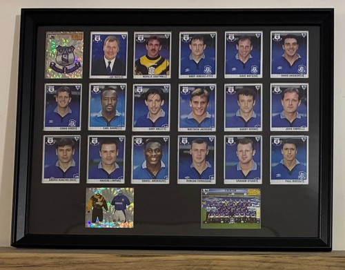 Everton framed stickers - everton, merlin